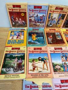 lot 38 image: Large Lot of Vintage Boxcar Children Books