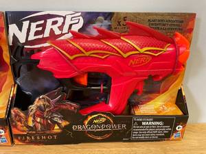 lot 14 image: Lot of 2 NERF Dungeons and Dragons Dragon Power Toy Dart Guns