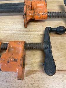 lot 21 image: Lot of 4 Various Metal Clamps