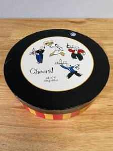 lot 94 image: Lot of 4 Rosanna Cheers Salad Plates