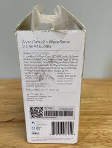 lot 100 image: Wyze Cam V2 with Wyze Sense Security Camera Starter Kit