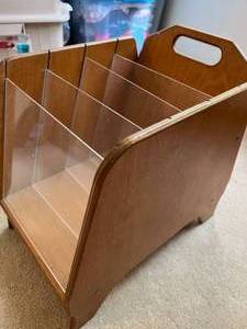 Wood Magazine Holder