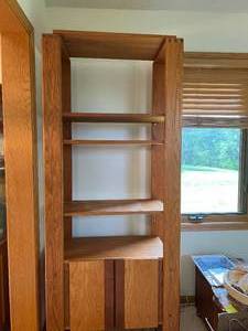 Wood Stand with ShelvesDoors