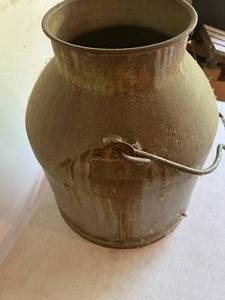 Old Metal Can with Handle