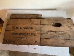 Vintage Hubbard Wood Folding Box