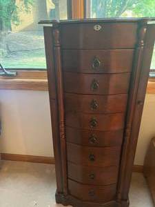 Cherry Wood Jewelry Case