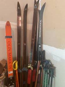 Lot of Skis & Poles