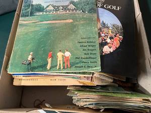 Box of Golf Magazines & Programs