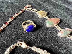 Bloodstone, Garnet & Lapis Stone Jewelry