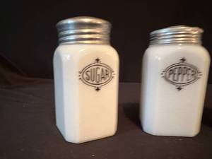 Flour, Sugar and Pepper shakers