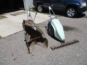 Vintage Jari Snowblower and Sickle Mower
