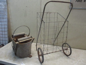 Folding cart and Mop wringer