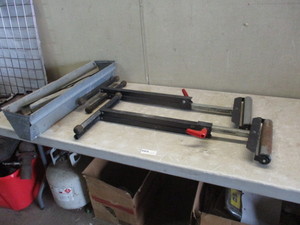 2 Roller sawhorses and sawhorse