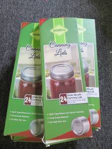 17 boxes of 24 wide mouth canning l...