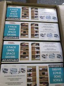 box of 12 new shoe space savers 2 p...