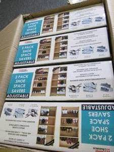 box of 12 new shoe space savers 2 p...