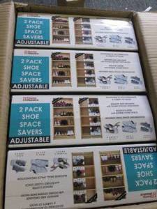 box of 12 new shoe space savers 2 p...