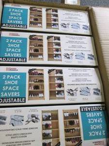 box of 12 new shoe space savers 2 p...