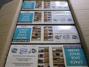 box of 12 new shoe space savers 2 p...