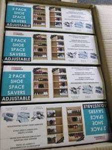 box of 12 new shoe space savers 2 p...