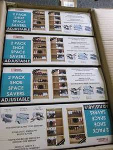 box of 12 new shoe space savers 2 p...