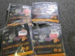 4 packs of 16 silicone stretch lids...