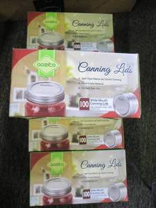 5 packaes of 100 wide mouth canning...