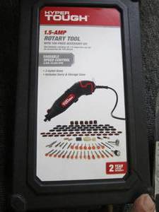 hyper tough 1.5 amp rotary tool wit...