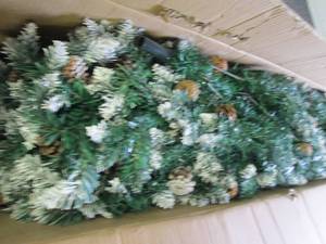 7.5 foot artificial christmas tree...