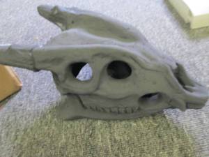 skull firepit gas log ...