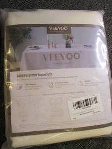7 solid polyester tablecloths  ...