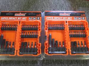 2 34pc impact bit sets ...