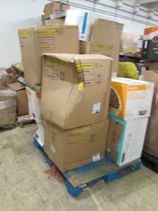 pallet of faux flowers and easter g...