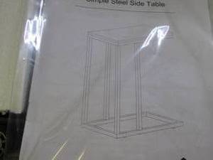 simple steel side table ...