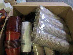 box of planting pots ...