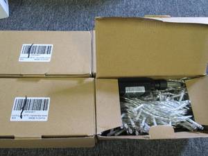 4 boxes of orange string lights new...