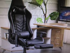 gamefits gaming chair pink and whit...