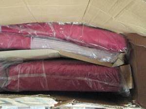 mia design cranberry red microfiber...