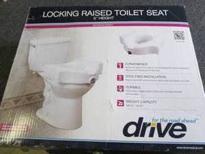 locking raised toilet seat 5 inch h...