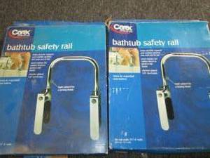 2 bathtub safety rails...