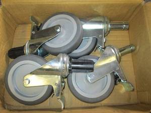 4 caster wheels ...
