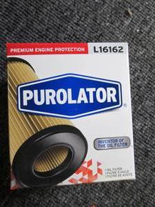 case of purolator L16162 oil filter...