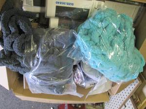 box of crafting supplies and more ...