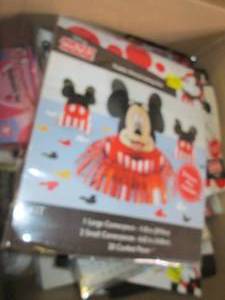 box of party supplies and easter ...