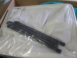 box of laundry storage basket and h...