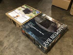 lot 25 image: Mix Lot of 2 Outdoor Gas Fire Pits - Customer Returns - Review all pictures