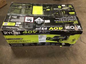 lot 41 image: RYOBI 40V HP Brushless 20 in. Cordless Battery Walk Behind Push Mower - Customer Return - Review all pictures