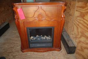 lot 203 image: Electric fireplace 42L x 14w x 46h...