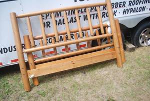 lot 205 image: Queen size Headboard Footboard and ...