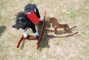 lot 230 image: Toddler size rocking horse and litt...